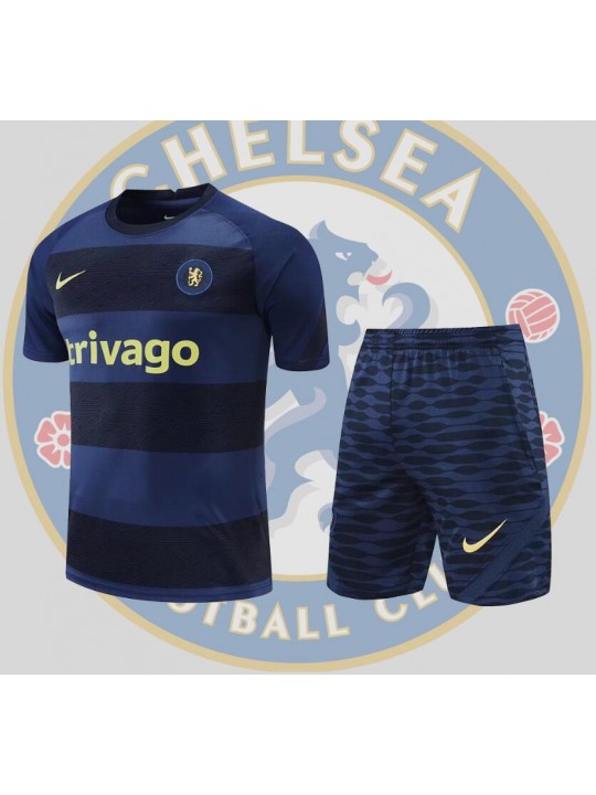 Camiseta Chelsea Training Suit Short Sleeve Kit Sapphire Blue 22/23