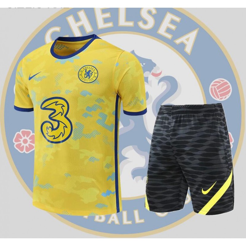 Camiseta Chelsea Training Suit Short Sleeve Kit Yellow 22/23