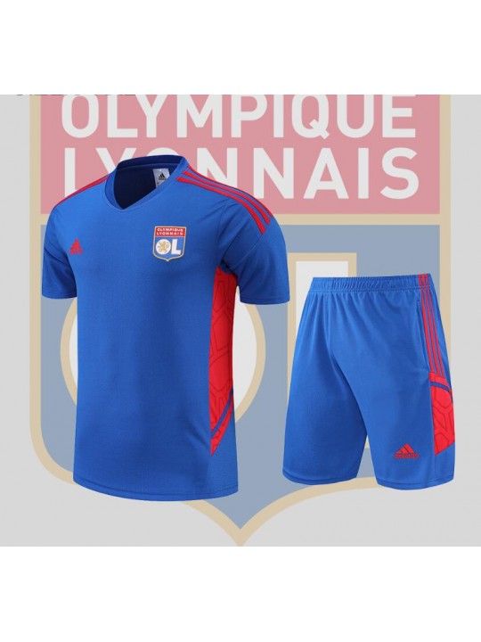Camiseta Lyon Training Suit Short Sleeve Kit Blue 22/23