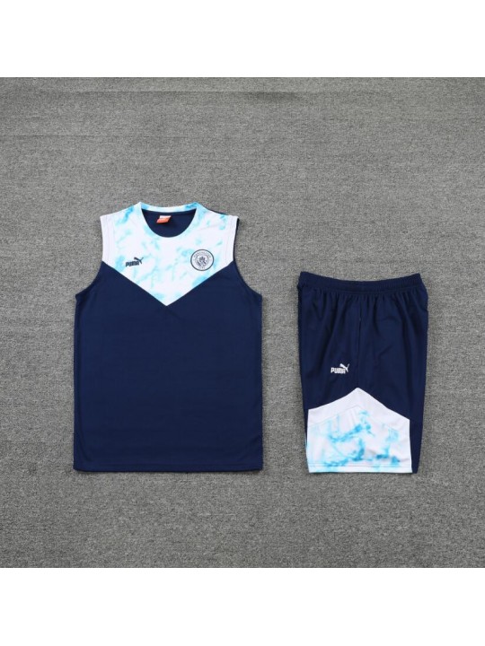 Camiseta Manchester City vest training suit kit Royal Blue 22/23