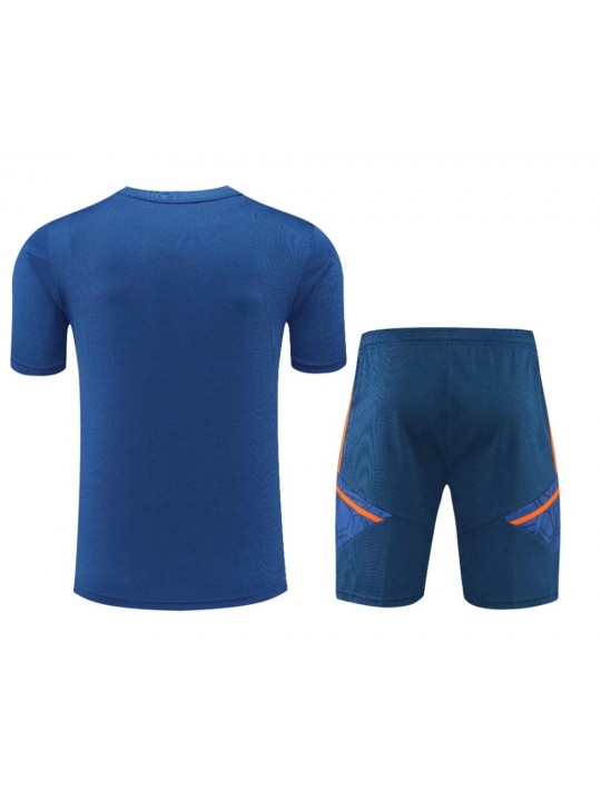 Camiseta M-U Training Suit Short Sleeve Kit Blue 22/23