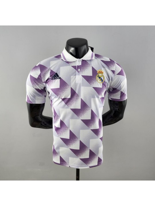 Camiseta Polo Real Madrid Purple and White 22/23