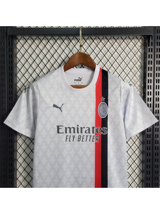 Camiseta AC Milan Segunda Equipación 2023-2024 Niño