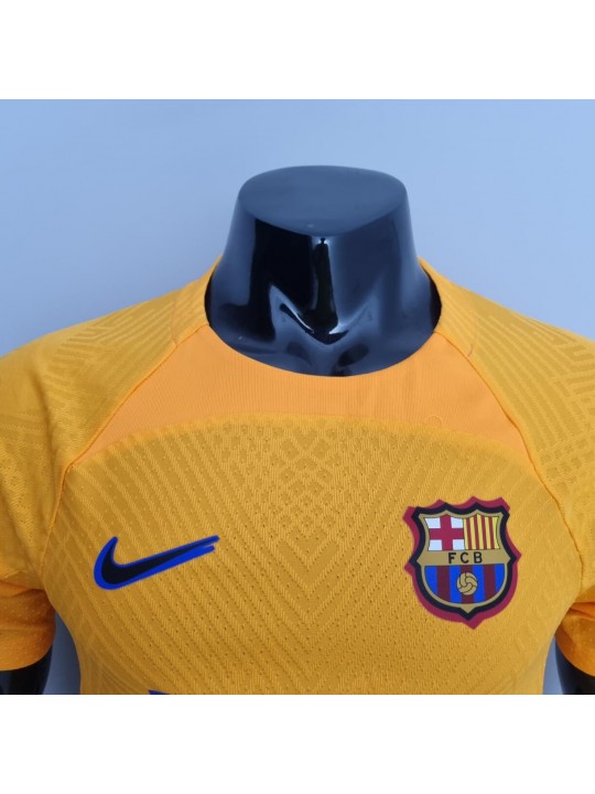 Camiseta 22/23 Versión Jugador Barcelona Training Kit Amarillo