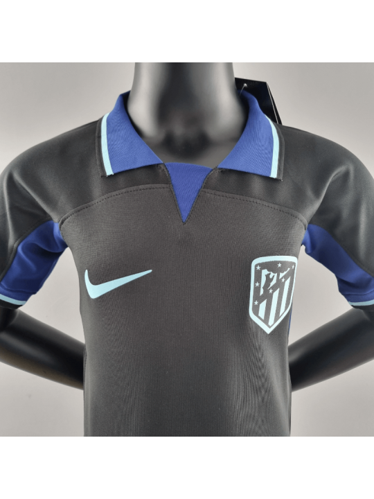 Camiseta Atlético Madrid Segunda Equipación 2022/2023 Niño