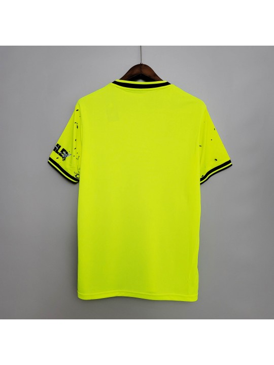 Camiseta M-U FC European Training 2020-2021-Verde Fluorescente