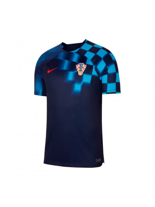 Camiseta Croacia Segunda Equipación Stadium Mundial Qatar 2022 Niño