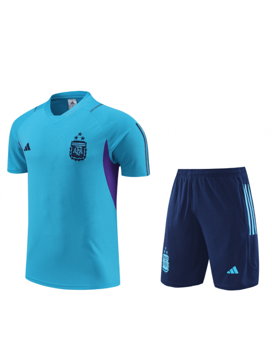 Camiseta FC Argentina Pre-Match 23/24 Azul + Pantalones