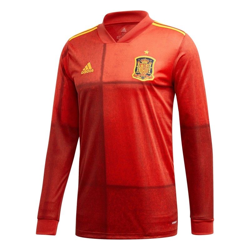Camiseta Primera España Euro 2021 Manga Larga