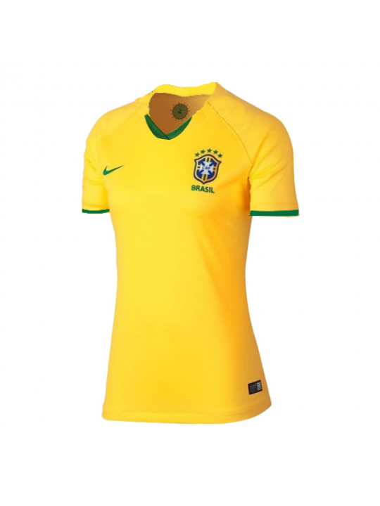 Camiseta Brasil Primera Equipación 2019 Mujer