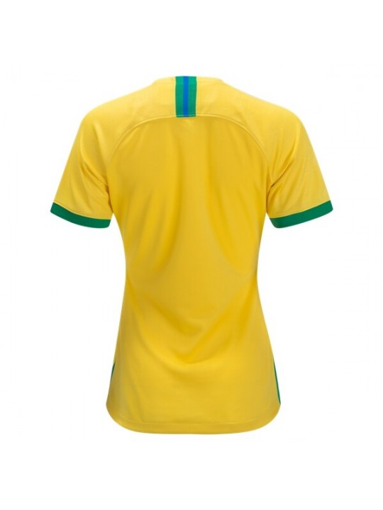 Camiseta Brasil Primera Equipación 2019 Mujer