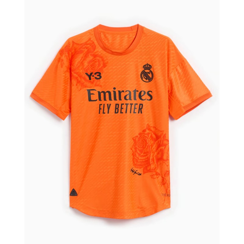 Camiseta Real Madrid Y-3 Portero Naranja 24/25 Niño