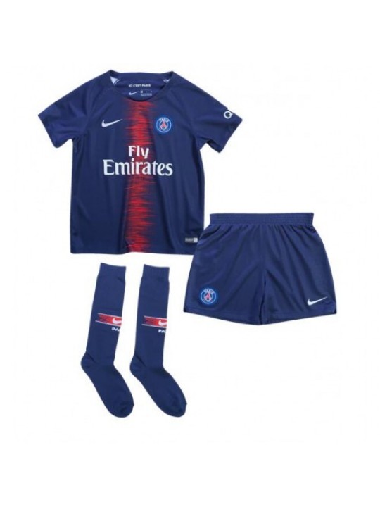 Camiseta Primera Equipación Paris Saint-Germain 18-19 Little Boy's Kit