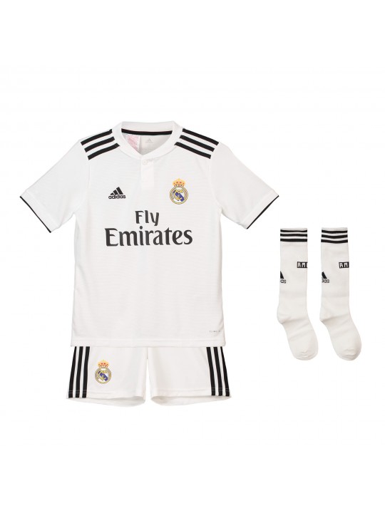 Camisetas Primera equipación del Real Madrid 2018-19 para niños