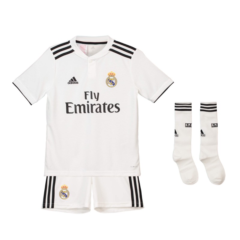 Camisetas Primera equipación del Real Madrid 2018-19 para niños