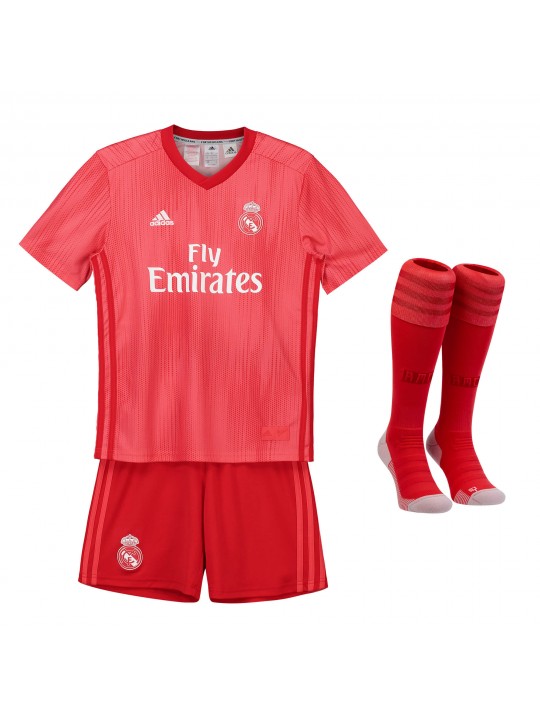 Camisetas Tercera equipación del Real Madrid 2018-19 para niños