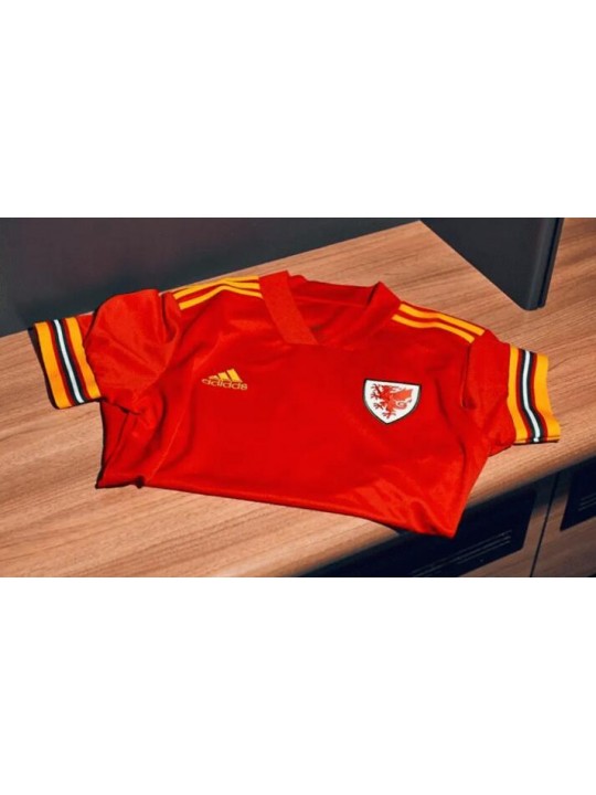 Camiseta de fútbol Gales Primera equipación Euro 2020
