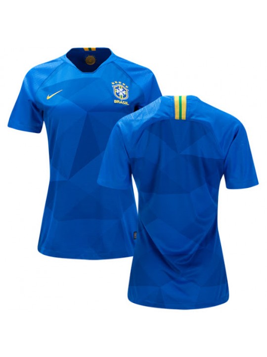 Camiseta Brasil Segunda Equipación 2018 Mujer
