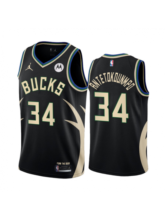 Camiseta Milwaukee Bucks - Statement Edition - Personalizada - 22/23