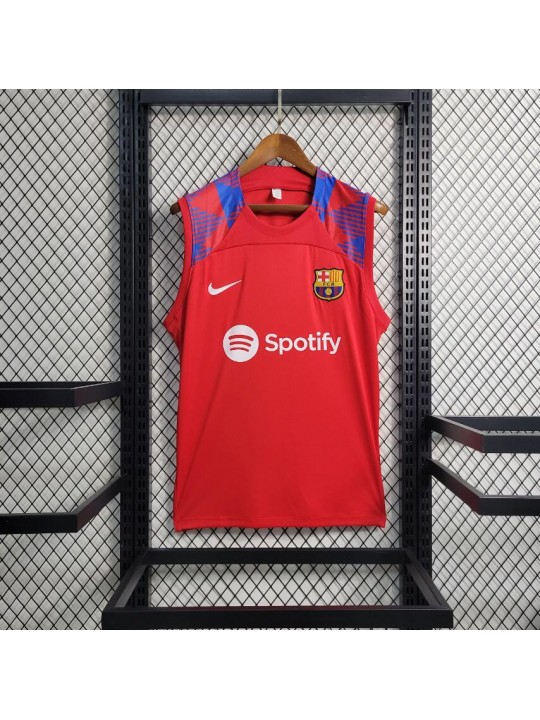 Camiseta Sin Mangas Barcelona Pre-Match Rojo 23/24