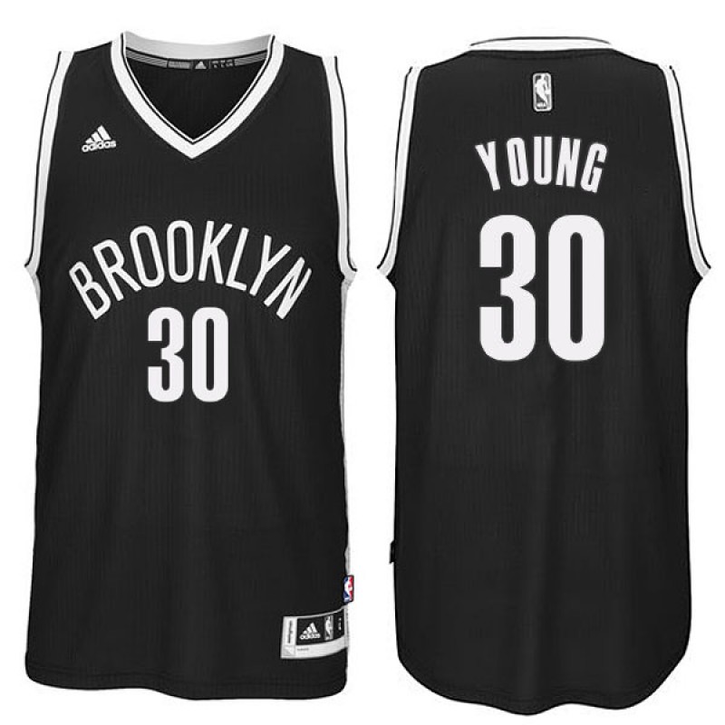 Camisetas Thaddeus Young, Brooklyn Nets - Black