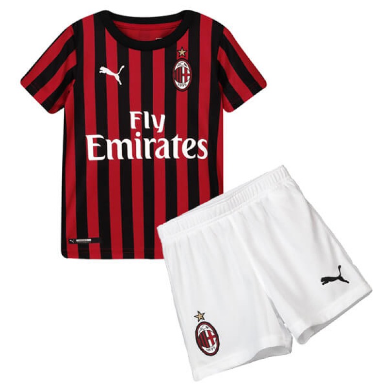 Camisetas AC Milan Primera Equipación 2019/20 Kit Niño