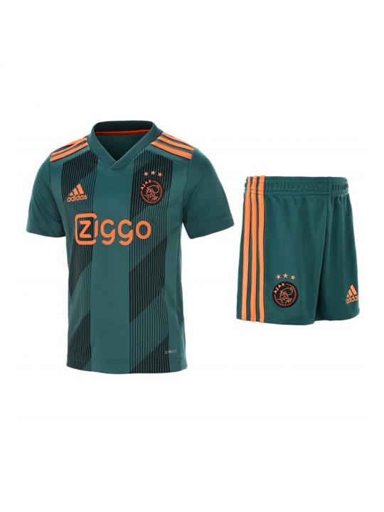 Camisetas Ajax Amsterdam Segunda Equipación 2019/20 Kit Niño