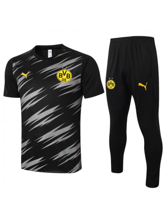 Camiseta + Pantalones Borussia Dortmund 2020/21 - Negro