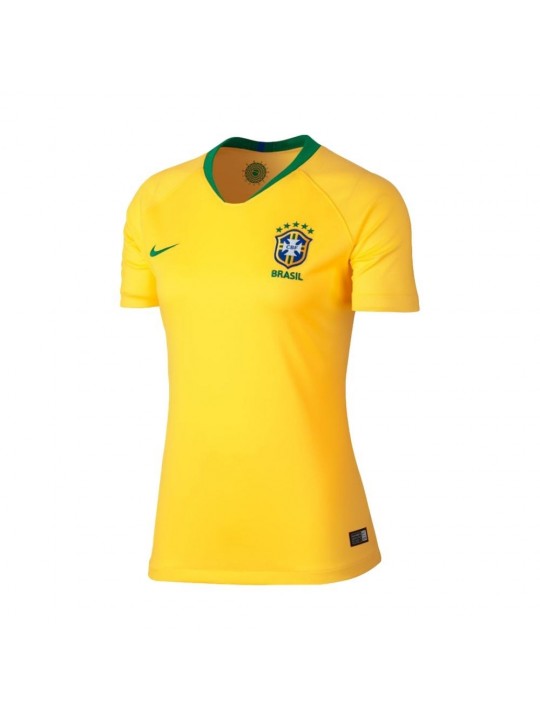 Camisetas Brasil Primera Equipación 2018 - MUJER