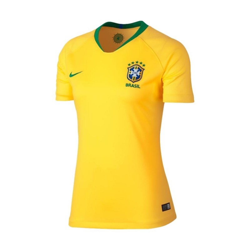 Camisetas Brasil Primera Equipación 2018 - MUJER