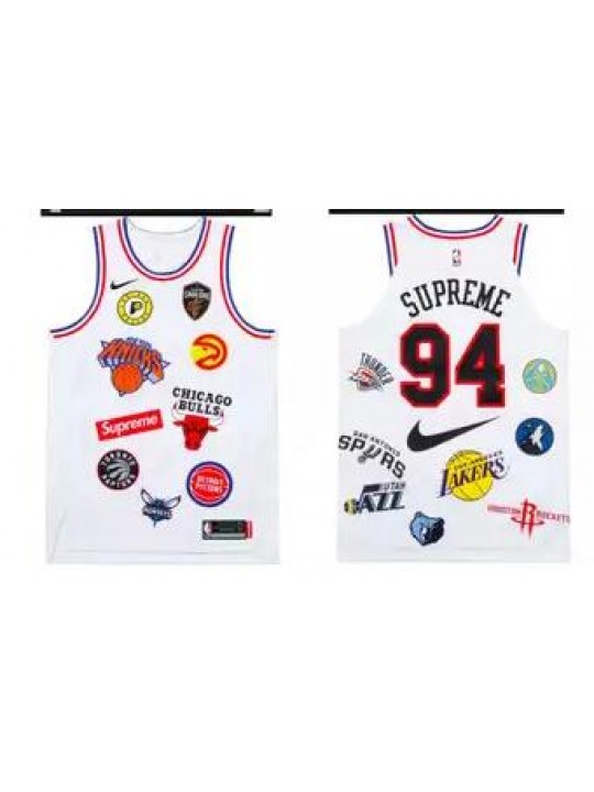 Camiseta Supreme x x NBA (Blanca)