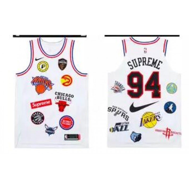 Camiseta Supreme x x NBA (Blanca)