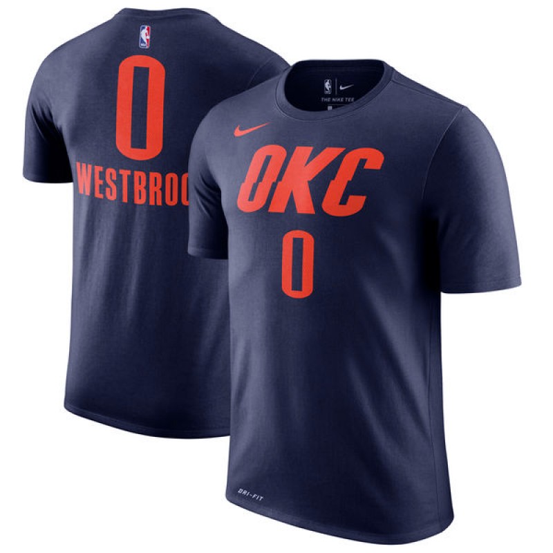 Camisetas Russell Westbrook, Oklahoma City Thunder - Sleeve Edition