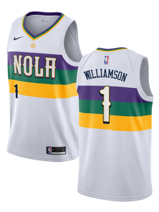 Camisetas Zion Williamson, New Orleans Pelicans 2018/19 - City Edition