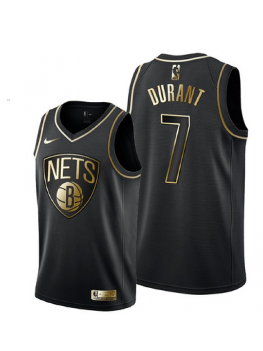 Kevin Durant, Brooklyn Nets - Black/Gold