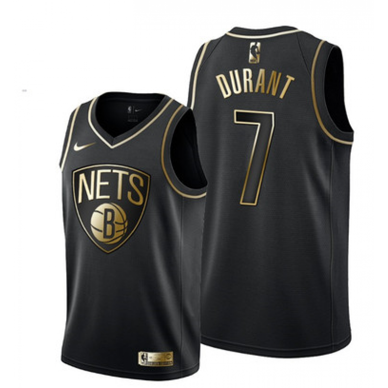 Kevin Durant, Brooklyn Nets - Black/Gold