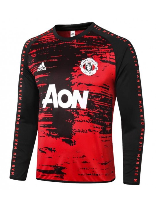 Camiseta Manchester United Pre-Partido 2020/21 ML