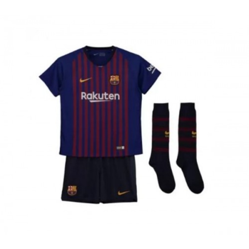 Camiseta Primera Equipación 2018 Barcelona Niño Kit